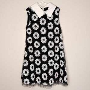 Beautees Black and White Mini Sequin Floral Dress. BRAND NEW!
